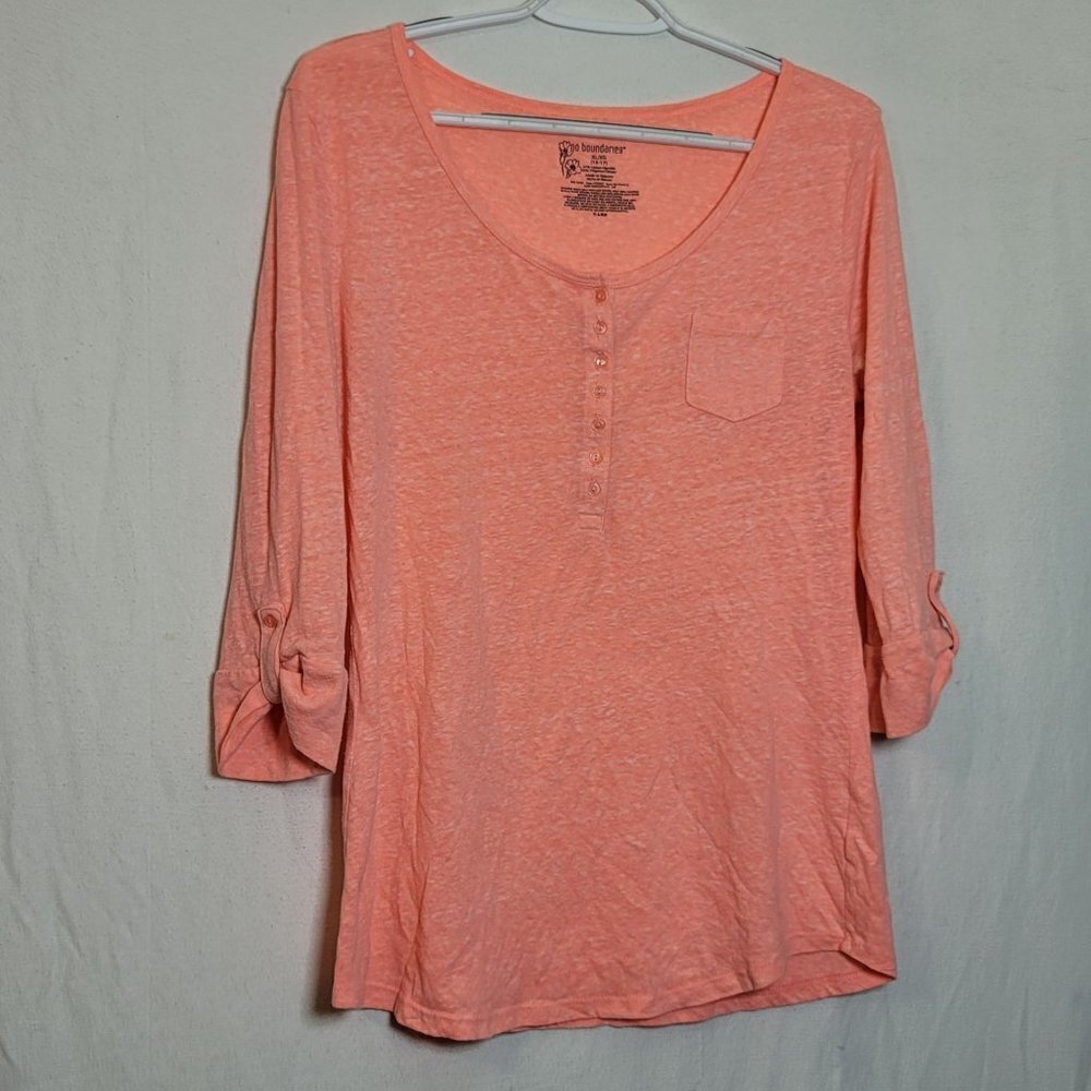 158. No Boundaries Roll Tab Long Sleeve Shirt Sz XL (15-17)